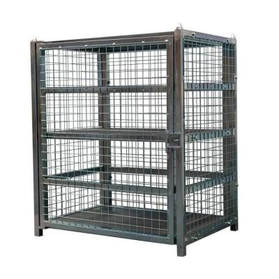 China Stackable UK Standard Collapsible Gas Cylinder Cylinder Storage Cage. for sale