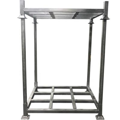 China Heavy Duty Industrial Galvanized Vertical Pipe Shaped Warehouse Metal Steel Storage Mail Pallet Stackable Racks for sale