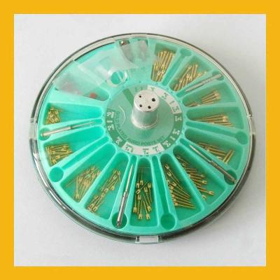 China Dental Euro post dental pin Dental Clinic Equipment stainless steel , golden plated for sale