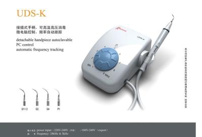 China Dental Equipment Dental Ultrasonic Scaler UDS-K Teeth Cleaning Machine , Assembled with excellent piezo-ceramic for sale