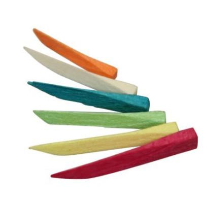 China Eco - Friendly Poly  Wedges Wooden Round Tips Protect Gingival From Damage for sale