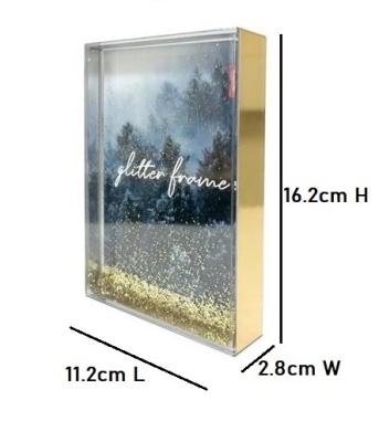 China Flip-it High Quality Plastic Glitter Liquid Snowglobe View - Metallic Edged for sale