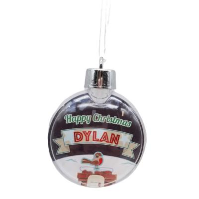 China Christamas Home Decoration Snow Globe Ornament Cheap Transparent Christmas Ball for sale