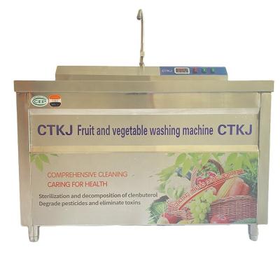 China Hotels Commercial Ultrasonic Bubble Cleaning Machine Vegetable Washing Machine for sale