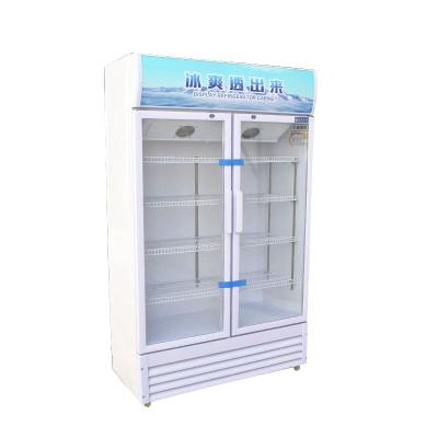 China Dual-temperature refrigeration equipment commercial beverage beer display fridge freezer cooler for sale