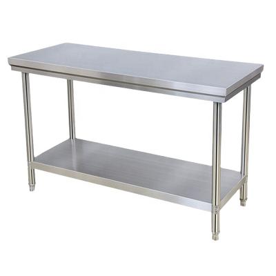 China High Quality Commercial Kitchen Stainless Steel Industrial Work Table 2 Layers For Outdoor Kitchen for sale