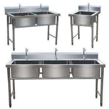 China Without Faucet Commercial Warehouse Price Sink Stainless Steel Sink Table Cabinet For Catering Hotel for sale