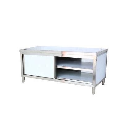 China Free Sample Durable Tables 304 SS Steel Movable Workbench Cabinet Free Sample Supply Stainless Steel for sale