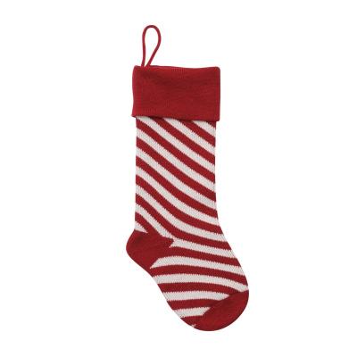 China Soft Christmas Jacquard Stocking Christmas Gifts Stocking Knit Decorative Christmas Stocking for sale