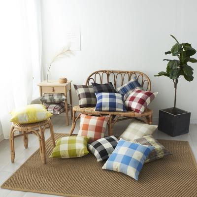 China New Nondisposable Plaid Cushion Cover Christmas Pillow Cover for sale