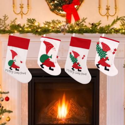 China Christamas Home Decoration Christmas Handcrafted Stockings For Embroidery for sale