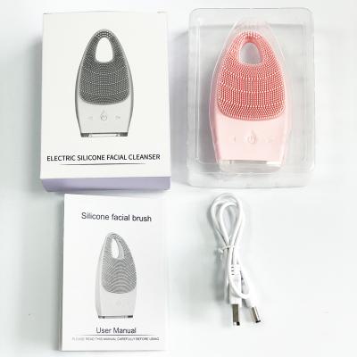 China Black Main Electric Custom Face Mask Massager Brush OEM Face Mask Deep Pore Silicone Remover Silicone Remover Face Cleansing Brush for sale