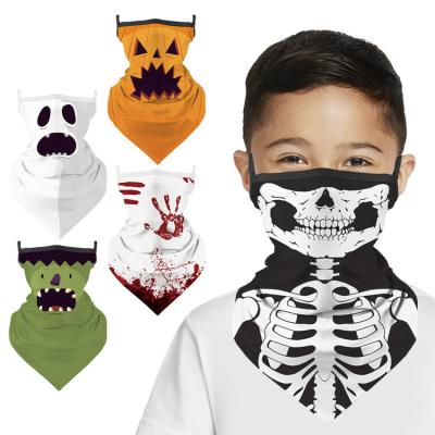 China Custom Wholesale Kids Halloween Occasion Unisex Scarf Eco-Friendly Party Fun Ear Hanging Mask For Halloween for sale