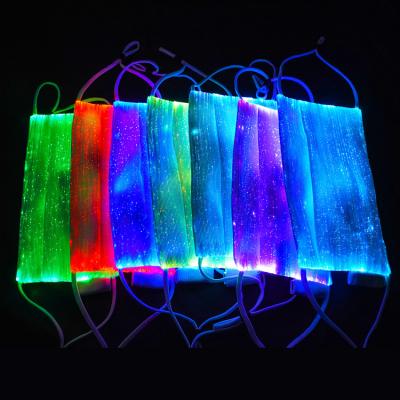 China Eco-friendly Hot Selling Colorful LED Mask Halloween Bar Party Rave Led Light Up Face Mask for sale