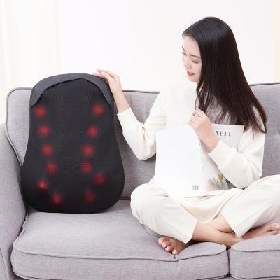 China HOT Full Rotation SALES-3 Body Massage Cushion With 12pcs Heating Balls For Back Massager for sale