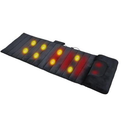 China Comfortable Shiatsu Full Body Heat Massage Mat Electric Mattress Relaxtion At Home for sale