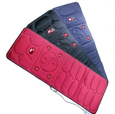 China Promotional Electric Heating Function China Massage Pad Vibration Body Massager Infrared Back Mat for sale