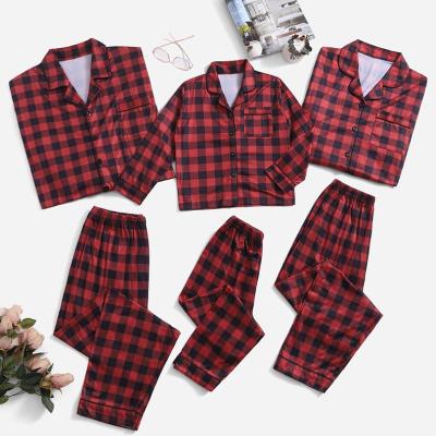 China 2022 Matching Amazon Christmas Milk Hit Family Christmas Pajamas Breathable Silk Pajamas Family Matching Pajamas for sale