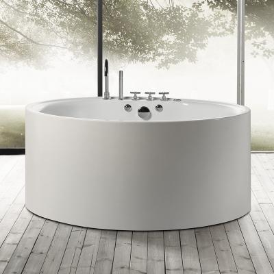 Cina Customized Optional Freestanding Acrylic Bathtubs Seamless Joint Design Spa Whirlpool Acrylic Round Massage Bathtubs in vendita