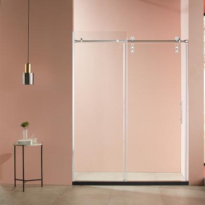 China Customized Size Frameless Single Sliding Door Self-Cleaning Glass Waterproof Prefab Shower Room for sale