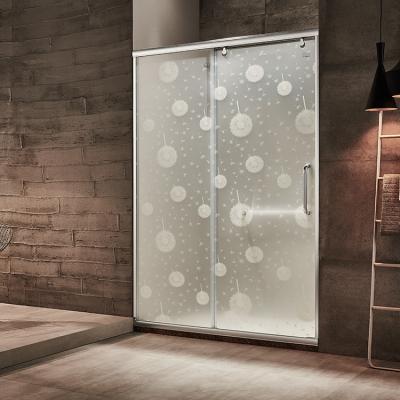 China Tempered Glass Single Sliding Door Hardware Bath Sliding Door Frame Shower Room Screen for sale