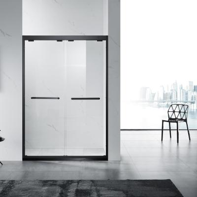 China China supplier double sliding 304 stainless steel frame tempered glass bathroom shower doors for sale