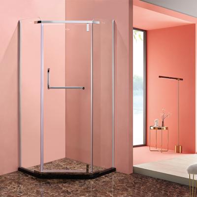 Cina Frameless 8mm Temptered Glass Glass Shower Enclosure Pivot Door Shower Room in vendita