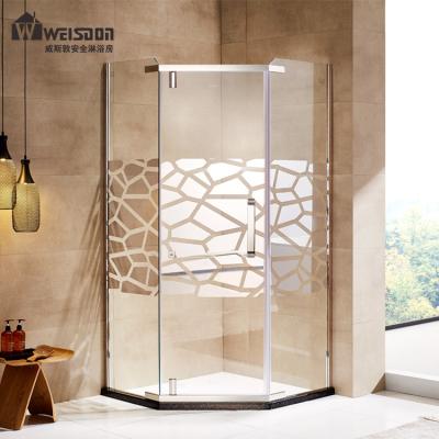 Cina Hotel Luxury Custom Made Glass Shower Enclosure Tempered Glass Shower Room in vendita