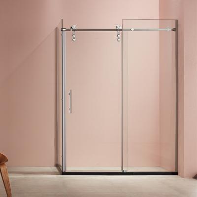 Китай Frameless Stainless Steel Rectangle Shower Room Sliding Temptered Glass Shower Enclosure продается