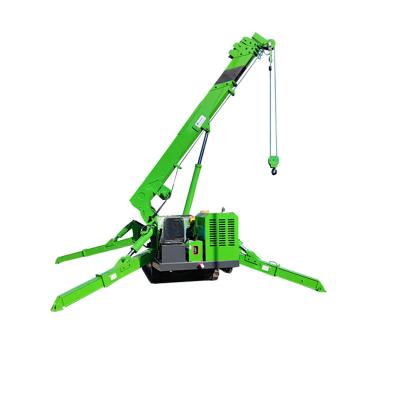 China Another 3 Ton 5 Ton Mini Spider Crane Hydraulic For Space Narrow Crawler Crane for sale