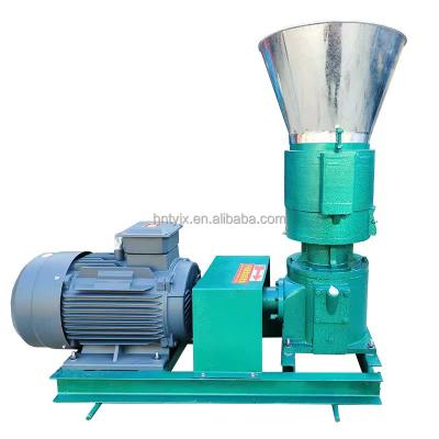 China Make Biomass Pellets 400A Biomass Sawdust Pellet Processing Machine Flat Mold Biomass Pellet Granulator Wood Pellet Mill For Biofuel for sale