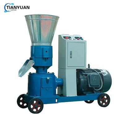 China Make Biomass Pellets Home Made Two Roller Rotating Roller EW225 7.5 KW Wood Sawdust Pellet Pellet Mill Machine for sale