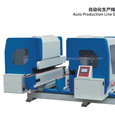 China Factory Double End Tenoner And Automatic Cement Panel Door Cutoff Saw Double Production Line Panel Cutting Machine for sale