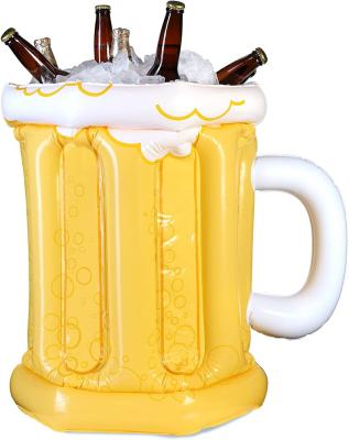 China Party Fun Beer Mug Inflatable Cooler for Parties, 23 x 19 Inches 2022 for sale