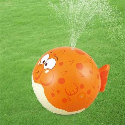 China Water Sports Inflatable Splash Ball For Yard Game Sprayer Water Play Ball Baby Yard Toy Ball 2022 for sale