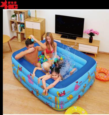 China Garden 210 cm Children's Swimming Pool Outdoor Indoor Indoor Inflatable Family Swimming Pool for sale