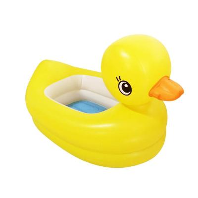 China Customized Inflatable and Portable Reasonable Fun Pool Toy Inflatable PVC Duck Swim Ring for Kids for sale