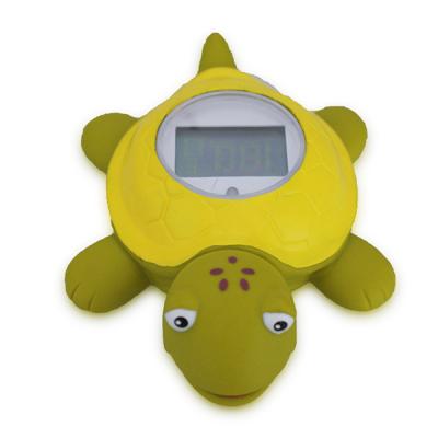 China Protect Child Cute Household Tortoise Sensor Water Tub Baby Bath Thermometer For Children for sale