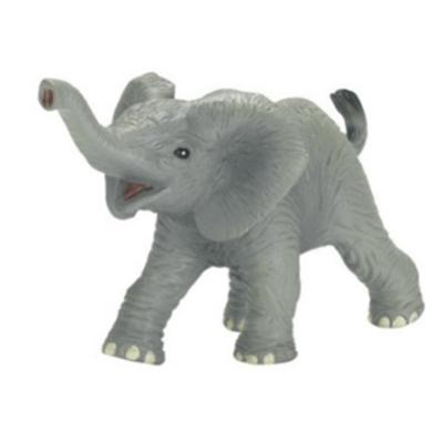 China Reusable Wholesale Cheap Plastic Elephant Toy Plastic PVC Elephant Figurine Toys For Souvenirs Gifts for sale