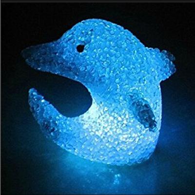 China Decoration EVA Plastic Dolphin Night Light for sale