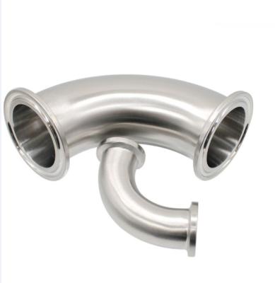 China SS316L 90 Degree Trilamp DN40 Elbow DN25 Contemporary German Standard Elbow for sale