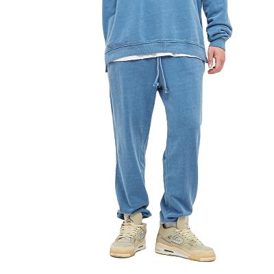 China 2021 autumn/winter windproof wash made old woolen ring sweatpants high street tide brand solid color hoodies pants for sale