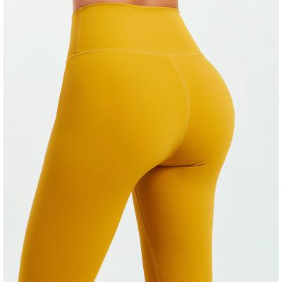 China Breathable Amazon Sells Spring Yoga Pants Women No Line High Waist Fitness High Waist Pants Embarrassment Seamless Gaiters for sale