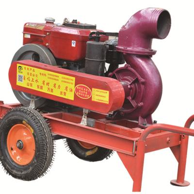 China Irrigation and Agriculture Medium 6 Inch Self Suction Pressure 190 Manual Unit Diesel Engine Agricultural Water Pump Set for sale