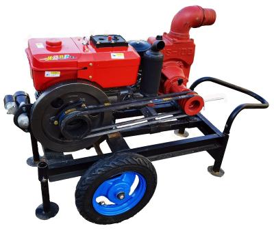 China 4 Inch High Efficiency 12 HP Farm Irrigation Machine Electric Self Priming Centrifugal Water Pump for sale