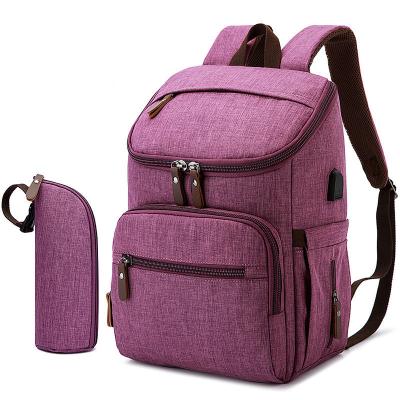 China Wholesale Custom Anti-theft Large Capacity Travel Mummy Baby Diaper Bag Multifunctional Backpack Bags Factory Direct for sale