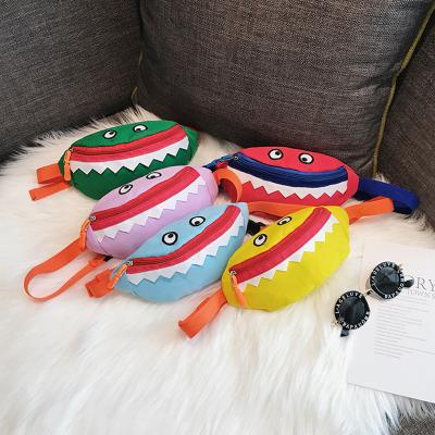 China Cute Waterproof Kids Waist Packs Animal Cartoon Shark Chest Bag Child Money Waist Bags Kawaii Running Fanny Pack Belt Chest Bag Wholesale for sale