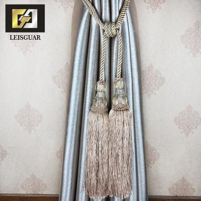 China Convenient To Use ... Durable Chinese Classical Tassel Ingot Curtain Tieback Decorative Rope Crystal Tassel Tieback for sale