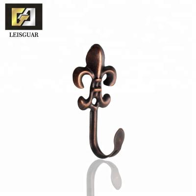 China Good Price Accessories Rod Clip For Poles Types Ring Tieback Wall Iron Shower Curtain Hook for sale