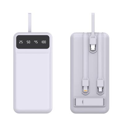 China Support fast factory charging private model 10000 mAh three-in-one mobile power charging treasure gift ultra-thin bracket for sale